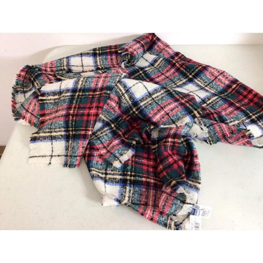 Old Navy Plaid Winter Scarf New